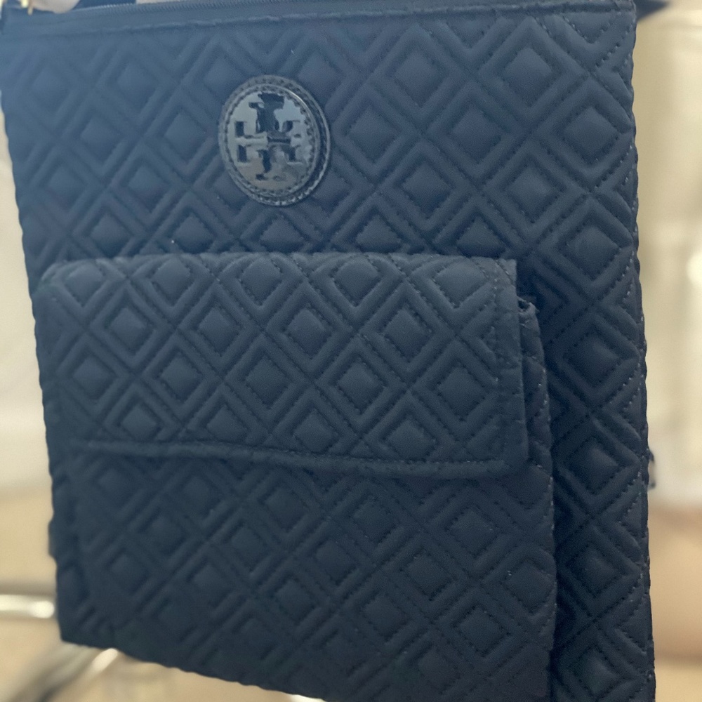 Tory Burch Fleming Navy Crossbody Bag